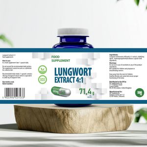 Hepatica Lungwort Capsules 2000mg – Herbal Supplement