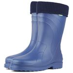 Women’s Wellington Boots, Outdoor Boots for Woman, Waterproof Rain Boots, EVA Foam, Removable Inner Linings, Ideal Autumn and Winter Boots for Active Women (5/6, Blue)