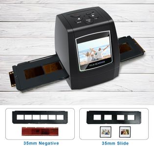 Mini Digital Film & Slide Scanner – Converts 35mm Negatives to JPEG, 2.4" LCD, Easy Load Adapters