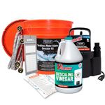 DrainX Tankless Water Heater Flushing Kit with Gallon Concentrated Vinegar, Dilute to 4 Gallons