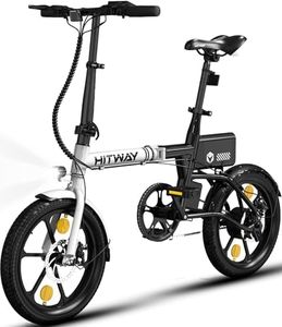 HITWAY Electric Bike,16" Folding E Bike, Aluminium alloy City E-Bike with 250W Motor, 25km/h Speed, 216Wh/324Wh battery Electric bicycles BK35S