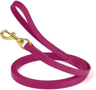 Viper Biothane K9 Working Dog Leash Waterproof Lead for Tracking Training Schutzhund Odor-Proof Long Line with Solid Brass Snap for Puppy Medium and Large Dogs, 33ft Magenta Pink
