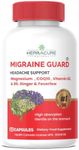 MIGRAINE GUARD ® NEW Migraine Relief Headache Prevention, Clinically Proven COQ10, VIT B2, FEVERFEW, MAGNESIUM GLYCINATE, SKULLCAP, Exceptional response during Trials *NEW