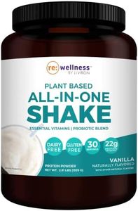 Vanilla Plant-Based All-in-One Shake - Reignite Wellness by JJ Virgin - Plant Protein Powder, Vitamins, Minerals, Greens & Aminos - 22g of Chia, Chlorella & Pea Protein Shake (30 Servings, 2.91 lbs)