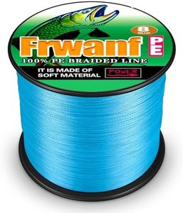 Frwanf 8 Strands Braided Fishing Line Unmatched Tensile Strength 100% PE Braided Line-Abrasion Resistant-No Stretch-Fishing String for Saltwater and Freshwater