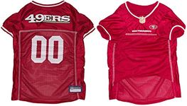 Pets First NFL San Francisco 49ers Dog Jersey, Size: 3X-Large. Best Football Jersey Costume for Dogs & Cats. Licensed Jersey Shirt