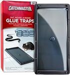 Catchmaster Rat & Mouse Glue Traps 8Pk, Large Bulk Rat Traps Indoor for Home, Pre-Scented Adhesive Plastic Tray for Inside House, Snake, Mice, & Spider Traps, Pet Safe Pest Control