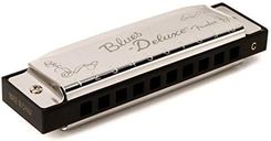 Fender Blues Deluxe Harmonica, Key of C, 10 Holes, Nickel Chrome, Includes Case