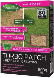 Brunning Turbo Patch & Repairer for Lawns 800 g, Multicolor