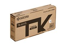 Kyocera TK-6115 Black Toner Printer 1T02TVBNL0. Printer Toner Compatible with M4125idn, M4125idn, M4132idn and M4132idn. Toner Printer Multifunctional Device for up to 15000 Pages