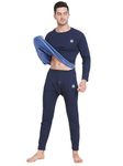 OOSHIN UK Mens Navy Thermal Basic Set (Upper+Lower) - Sizee-M