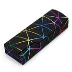 Abwuulq- lattice dazzling glasses case,Portable protective case for glasses?Fashion glasses rigid cover,unisex? (black)