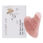Mount Lai Rose Quartz Gua Sha Facial Tools – The Stone of Love – Face & Body Guasha Tools for Self-Care, Massager for Sculpting, Muscle Tension Relief & Puffiness Reduction