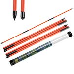 MSOAT Foldable Golf Alignment Sticks Pack of 2 Alignment Rods Golf Training Equipment for Aiming Putting Swing Trainer Shoulder Hip and Posture Corrector