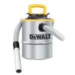 DEWALT Ash Vacuum Cleaner 15L 600W Hoover Wood Burner Vac Collector, Ideal for Fireplace Fire Pits BBQ Stoves Grills Chimineas Log Burners