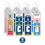 Highwind Cruise Luggage Tags for Suitcases | Compatible with Celebrity Cruise Luggage Tag Holder 2022 Cruise Luggage Tags Royal Caribbean Luggage Tag Holders Travel Essentials Cruise Lanyard - 8 Pack
