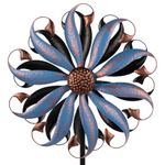 VEWOGARDEN Large Outdoor Metal Flower Wind Spinners, Kinetic Wind Sculpture Yard Art Wind Spinners for Yard and Garden Decor (63 * 17 Inches)