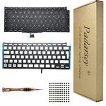 Padarsey Replacement Backlight Backlit QWERTY Keyboard Compatible with MacBook Air 13" Retina A2179 2020 UK Layout +Keyboard Screws+ Screwdriver