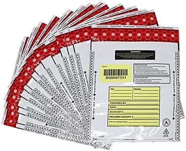 Nadex Tamper Evident Cash and Coin Bank Deposit Bags for Fraud Prevention, 12 x 16, Opaque, 100 Pack