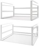 Nxconsu 2Pack Under Shelf Storage Basket Organizer Hanging Holder for Cabinet Pantry Kitchen Cupboard Desk Counter Bookshelf Organization Add-on Space Saver Heavy Duty Slide-in White