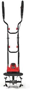 COSTWAY Electric Garden Tiller, 1200W/750W Powerful Soil Cultivator Rotavator with 36cm/32cm Tilling Width, 22cm Working Depth, Safety Lock & Foldable Handle (750W, 32cm Tilling Width)