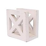 Indus Lifespace Mango Wood Upright Napkin Holder, Napkin Storage Dispenser for Tables Kitchen Accessories - Restaurant Décor for Kitchen Tables and Counter Tops (12.7cm x 7.62cm x 12.7cm)