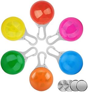 Homeet 6pcs LED Pet Collier Pendentif Lumineux Clignotant dans la Nuit pour Chien Chat & Objet de Sécurité pour Chat Chien…