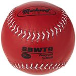 Markwort Weighted 12-Inch Softball-Leather Cover, Red