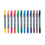 Royal & Langnickel - 12pc Dual Tip Artist Markers - Pointed Round Tip and Fineliner