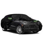 JUDANNA Waterproof Car Cover Replace for 2010-2024 Porsche Cayenne, 6 Layers All Weather Full Car Covers with Driver Door Zipper Outdoor Cover for Car Sun Snow Rain Dust Protection in Summer Winter