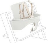 Stokke Tripp Trapp Baby Set 2, White - Ages 6-36 Months - Convert The Tripp Trapp Chair into a Comfortable High Chair - Includes Stokke Harness 2