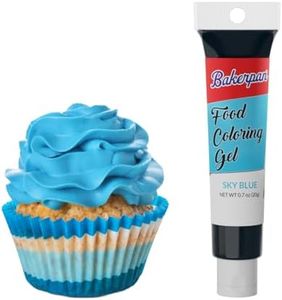 Bakerpan Sky Blue Gel Food Coloring for Baking, Royal Icing, Edible Food Coloring Gel for Cake Decorations - .70 oz (Made in USA)