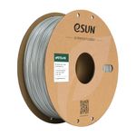 eSUN PETG Filament 1.75mm, ePETG+HS High Speed 3D Printer Filament, Dimensional Accuracy +/- 0.05mm, 1KG Spool (2.2 LBS) for 3D Speedy Printing,Solid Silver