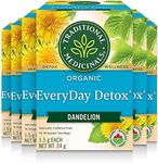 Traditional Medicinals Organic Everyday Detox Dandelion Herbal Tea, 16 count (Pack of 6)