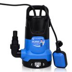 CRI Single Phase MP- Series, 0.5Hp/400W Submersible Sewage Pump with Float Switch (7000 L/H, Head 5m) I Water Drainage Pump | Water Pump 0.5hp | 15 Months Warranty