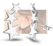 Sterling Silver Star Stud Earrings 