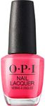 OPI Nail Lacquer, Strawberry Margarita, Pink Nail Polish, 0.5 fl oz