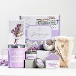 Peacoeye Birthday Gifts for Women Thanksgiving Gift Christmas Gifts Who Have Everything Inspirational Gifts Lavender Spa Gift Basket Set for Mom Sister Wife Girlfriend Nurse Coworker Best Friend Gifts