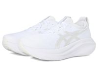 Asics Women's Gel-Nimbus 27 Running Shoes, 8, White/Glacier Grey