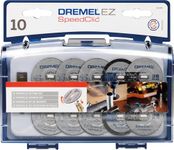 Dremel 690 EZ SpeedClic Cutting Wheels Set - Accessory Kit With 10 Rotary Tool Cutting Discs And Mandrel