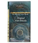 Feadóg Brass Traditional Irish Tin Whistle in the Key of D with Tutor Book with CD