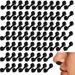 150 Pieces Nose Plug Filter Bulk Disposable Nose Dust Filters Nostril Filters Spray Nose Filter Sponge Nose Plugs for Women Men Sunless Spray Tanning Outdoor Dust Construction Areas (Black)