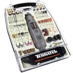 Terratek Corded Rotary Tool 234Pc Accessory Set, 135W Variable Speed 8000-33000RPM, Ideal for DIY Projects, Woodwork, Hobby Craft & Dremel Multi Tool Compatible with Carry Case Included