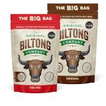 THE ORIGINAL BILTONG COMPANY, 500g Biltong Combo. Original & Piri Piri. High Protein Healthy Snack. Made from British & Irish Beef. (Original & Piri Piri, 2 x 250g (500g))