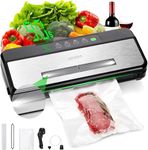 INKBIRD INK-VS03 Food Vacuum Sealer Machine Sealing Time Display 80KPA Strong Suction Automatic Vacuum Sealer with Starter Kit for Food Storage and Sous Vide EU Plug