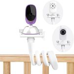 Derebir Baby Camera Mount Stand Compatible with BT/GHB/HelloBaby Baby Monitor, Baby Monitor Holder,Baby Monitor Shelf Mount Baby Camera Stand for Crib Nursery Compatible with Most Baby Monitors