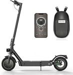 isinwheel S9MAX Electric Scooter, 500W Motor Peak 8OO Electric Scooters Adult with Bag, 10” Solid Honeycomb Tire E Scooter, 40km Long Range, 3 Speed Modes with App Control, Doual Braking System