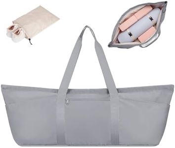 sportsnew Large Yoga Mat Bag with Shoes Compartment and Wet Pocket Ladies Pilates Gym Tote Bag with Yoga Mat Holder Strap for Women Men Workout Carrier Stuff Accessories