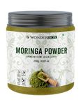 WonderBox 100% Organic Moringa Powder (250 gram), Drumstick Leaf Powder Rich in Antioxidants, Supports Digestion and Weight Loss, Immunity & Energy Booster, Skin & Hair Health (Jar Pack Superfood)