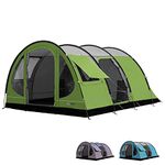 Portal Outdoors Unisex's Gamma 5 Spacious Large Tunnel Tent with Storage Bag, Blue, 5 Person